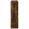 vidaXL Room Divider Bookcase Smoked Oak 102x29x103.5 cm Engineered Wood