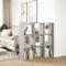 vidaXL Room Divider Bookcase Grey Sonoma 102x29x103.5 cm Engineered Wood