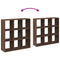 vidaXL Room Divider Bookcase Brown Oak 102x29x103.5 cm Engineered Wood