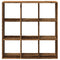 vidaXL Room Divider Bookcase Old Wood 102x29x103.5 cm Engineered Wood