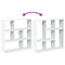 vidaXL Room Divider Bookcase White 102x29x103.5 cm Engineered Wood