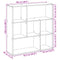 vidaXL Room Divider Bookcase White 102x29x103.5 cm Engineered Wood
