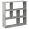 vidaXL Room Divider Bookcase Concrete Grey 102x29x103.5 cm Engineered Wood