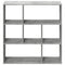 vidaXL Room Divider Bookcase Concrete Grey 102x29x103.5 cm Engineered Wood