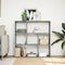 vidaXL Room Divider Bookcase Grey Sonoma 102x29x103.5 cm Engineered Wood