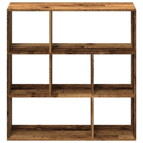 vidaXL Room Divider Bookcase Old Wood 102x29x103.5 cm Engineered Wood