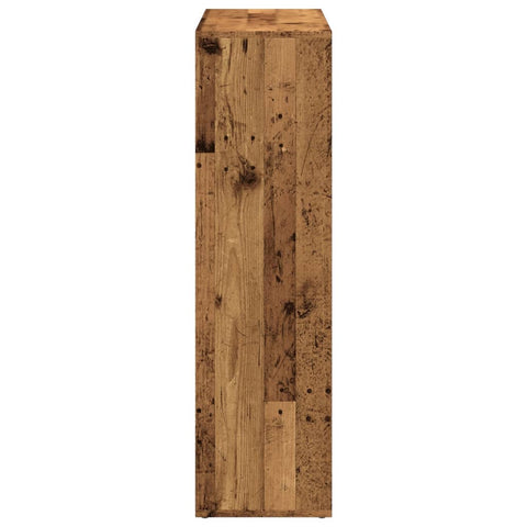 vidaXL Room Divider Bookcase Old Wood 102x29x103.5 cm Engineered Wood