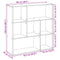 vidaXL Room Divider Bookcase Old Wood 102x29x103.5 cm Engineered Wood