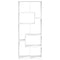 vidaXL Room Divider Bookcase White 67x25x161.5 cm Engineered Wood