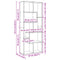 vidaXL Room Divider Bookcase White 67x25x161.5 cm Engineered Wood