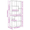 vidaXL Room Divider Bookcase Sonoma Oak 67x25x161.5 cm Engineered Wood