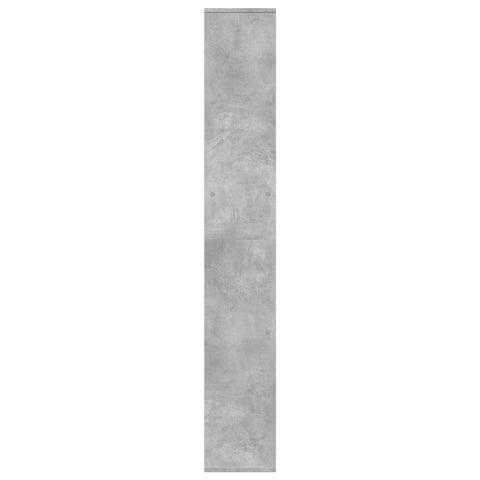 vidaXL Room Divider Bookcase Concrete Grey 67x25x161.5 cm Engineered Wood