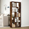 vidaXL Room Divider Bookcase Smoked Oak 67x25x161.5 cm Engineered Wood