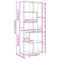 vidaXL Room Divider Bookcase Smoked Oak 67x25x161.5 cm Engineered Wood