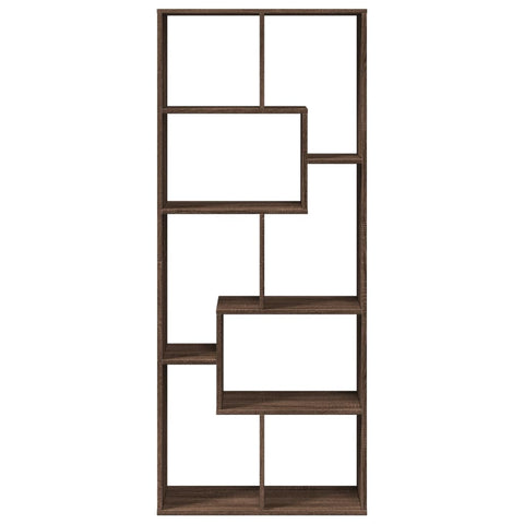 vidaXL Room Divider Bookcase Brown Oak 67x25x161.5 cm Engineered Wood