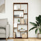 vidaXL Room Divider Bookcase Old Wood 67x25x161.5 cm Engineered Wood