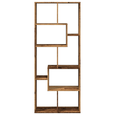 vidaXL Room Divider Bookcase Old Wood 67x25x161.5 cm Engineered Wood