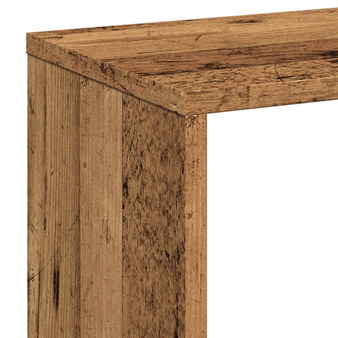 vidaXL Room Divider Bookcase Old Wood 67x25x161.5 cm Engineered Wood