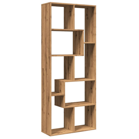 vidaXL Room Divider Bookcase Artisan Oak 67x25x161.5 cm Engineered Wood