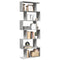 vidaXL Room Divider Bookcase 6-Tier Concrete Grey 70x24x193 cm Engineered Wood