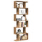 vidaXL Room Divider Bookcase 6-Tier Artisan Oak 70x24x193 cm Engineered Wood