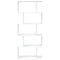 vidaXL Room Divider Bookcase 5-Tier White 70x24x161 cm Engineered Wood