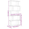 vidaXL Room Divider Bookcase 5-Tier White 70x24x161 cm Engineered Wood
