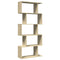 vidaXL Room Divider Bookcase 5-Tier Sonoma Oak 70x24x161 cm Engineered Wood