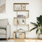 vidaXL Room Divider Bookcase 5-Tier Sonoma Oak 70x24x161 cm Engineered Wood