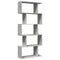 vidaXL Room Divider Bookcase 5-Tier Concrete Grey 70x24x161 cm Engineered Wood