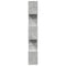 vidaXL Room Divider Bookcase 5-Tier Concrete Grey 70x24x161 cm Engineered Wood
