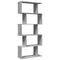 vidaXL Room Divider Bookcase 5-Tier Grey Sonoma 70x24x161 cm Engineered Wood