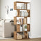 vidaXL Room Divider Bookcase 5-Tier Artisan Oak 70x24x161 cm Engineered Wood