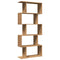 vidaXL Room Divider Bookcase 5-Tier Artisan Oak 70x24x161 cm Engineered Wood