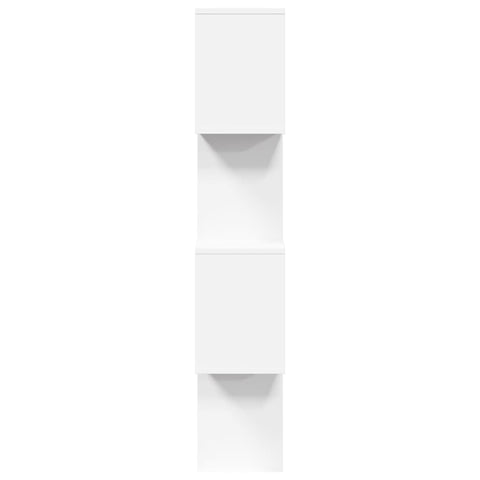 vidaXL Room Divider Bookcase 4-Tier White 70x24x129 cm Engineered Wood