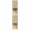 vidaXL Room Divider Bookcase 4-Tier Sonoma Oak 70x24x129 cm Engineered Wood
