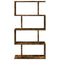 vidaXL Room Divider Bookcase 4-Tier Smoked Oak 70x24x129 cm Engineered Wood