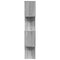 vidaXL Room Divider Bookcase 4-Tier Grey Sonoma 70x24x129 cm Engineered Wood
