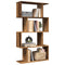 vidaXL Room Divider Bookcase 4-Tier Old Wood 70x24x129 cm Engineered Wood