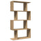 vidaXL Room Divider Bookcase 4-Tier Artisan Oak 70x24x129 cm Engineered Wood