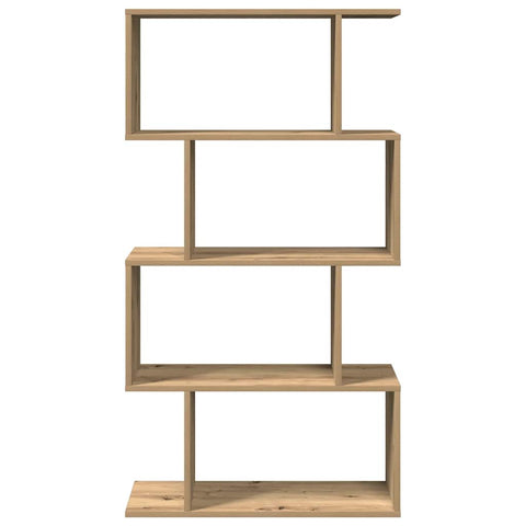 vidaXL Room Divider Bookcase 4-Tier Artisan Oak 70x24x129 cm Engineered Wood