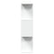 vidaXL Room Divider Bookcase 3-Tier White 70x24x97 cm Engineered Wood