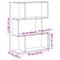 vidaXL Room Divider Bookcase 3-Tier Black 70x24x97 cm Engineered Wood