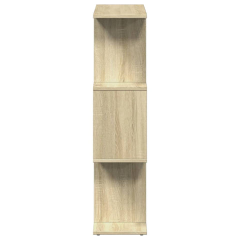 vidaXL Room Divider Bookcase 3-Tier Sonoma Oak 70x24x97 cm Engineered Wood