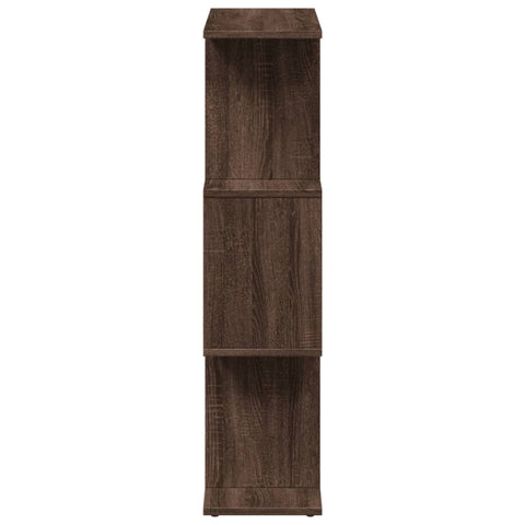 vidaXL Room Divider Bookcase 3-Tier Brown Oak 70x24x97 cm Engineered Wood