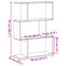 vidaXL Room Divider Bookcase 3-Tier Brown Oak 70x24x97 cm Engineered Wood