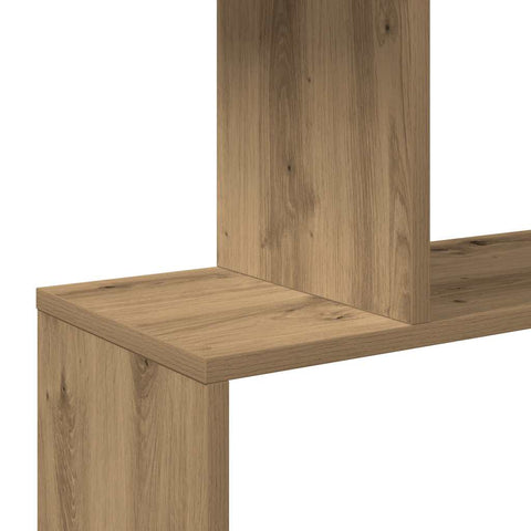 vidaXL Room Divider Bookcase 3-Tier Artisan Oak 70x24x97 cm Engineered Wood