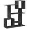 vidaXL Room Divider Bookcase Black 92x29x112 cm Engineered Wood