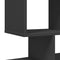vidaXL Room Divider Bookcase Black 92x29x112 cm Engineered Wood