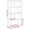 vidaXL Bookcase White 60x20x120 cm Engineered Wood